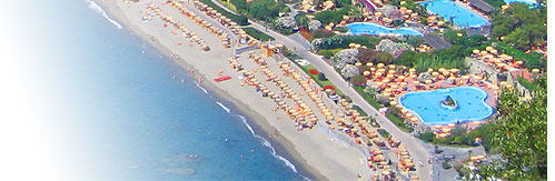 Villa Maria Apartments - Ischia - Veduta della spiaggia di Citara e dei Giardini Termali Poseidon